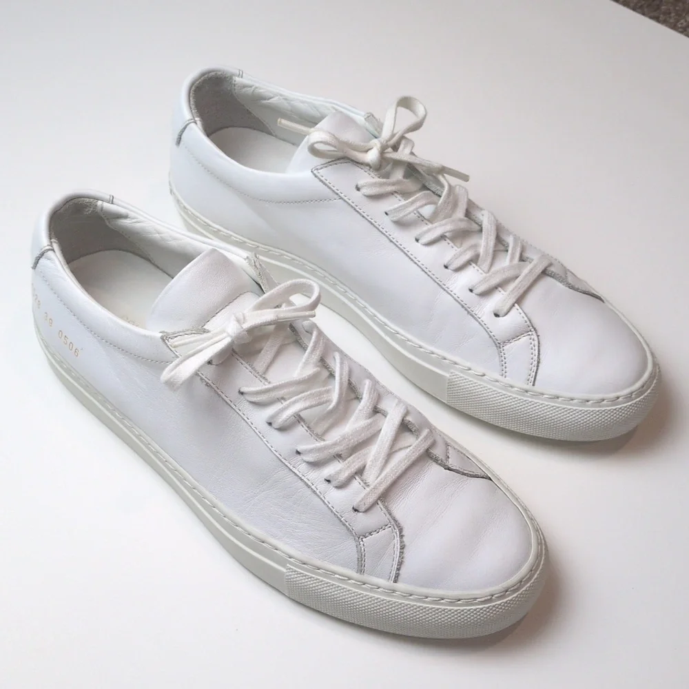 Common Projects Achilles Sneakers in White Leather Size EU 39 US Women's 9